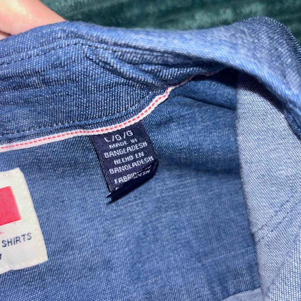 NWT🌴 Men's Wrangler Cowboy Wash Button Up Shirt - Picture 3 of 5